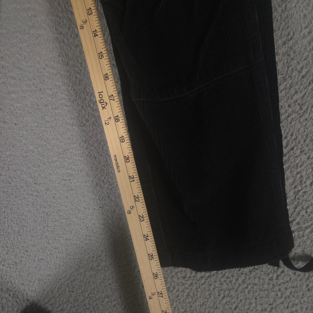 Empyre Pants Mens 30x28 Black Corduroy Cargo Skate Straight Multi Pocket Y2K - Picture 3 of 10